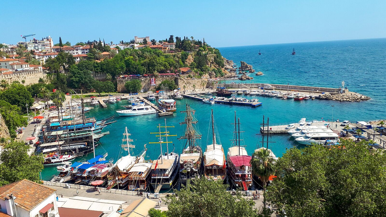 Antalya: oude stad Kaleiçi en de Düden-watervallen